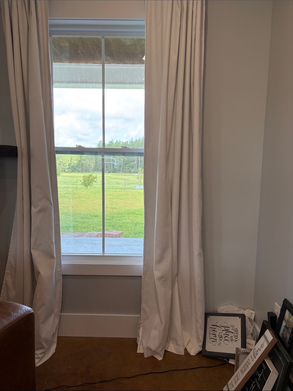 White, light blocking Broadway Pottery Barn curtains 50”x108”